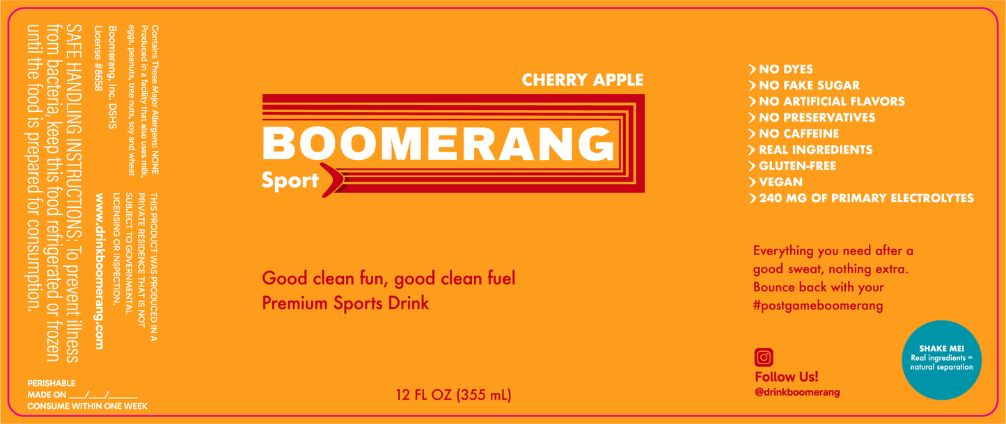 BOOMERANG Cherry Apple - For 2/13/26 ATX Local Delivery